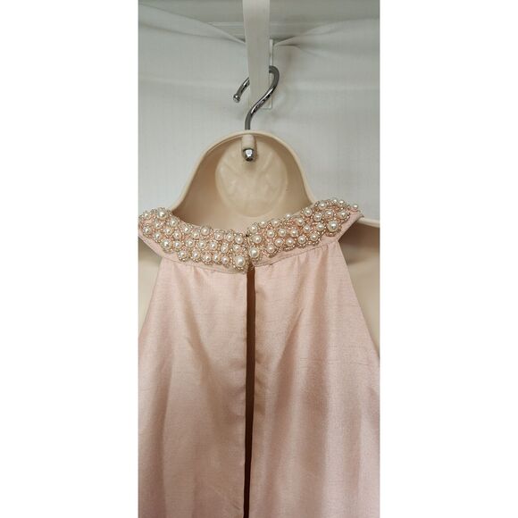 Speechless Juniors' Imitation-Pearl Halter Gown Size 15 Color Pink - Picture 7 of 9